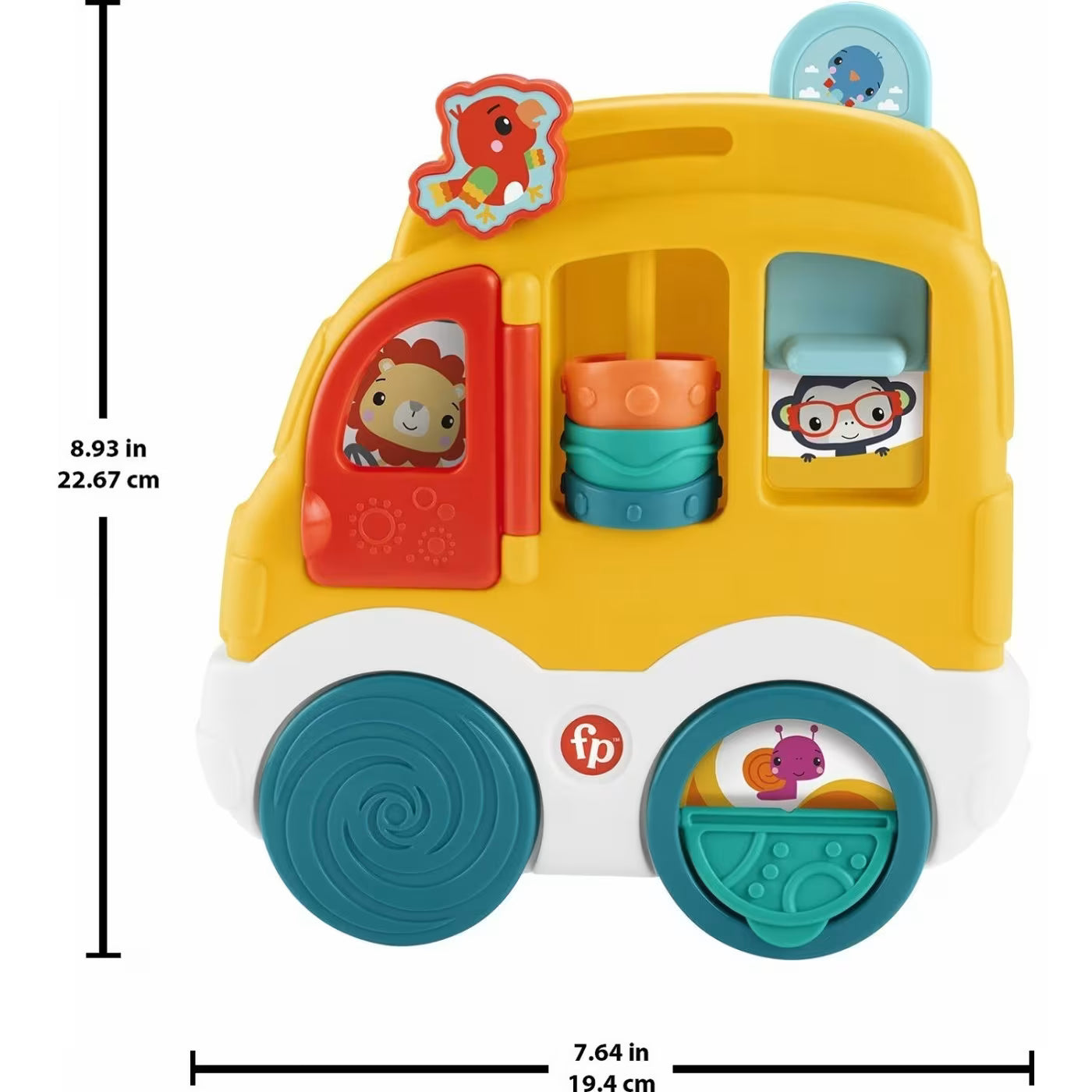فيشر برايس سيارة اكتشاف أصدقاء الحيوانات مواليد تفاعلي Fisher-Price