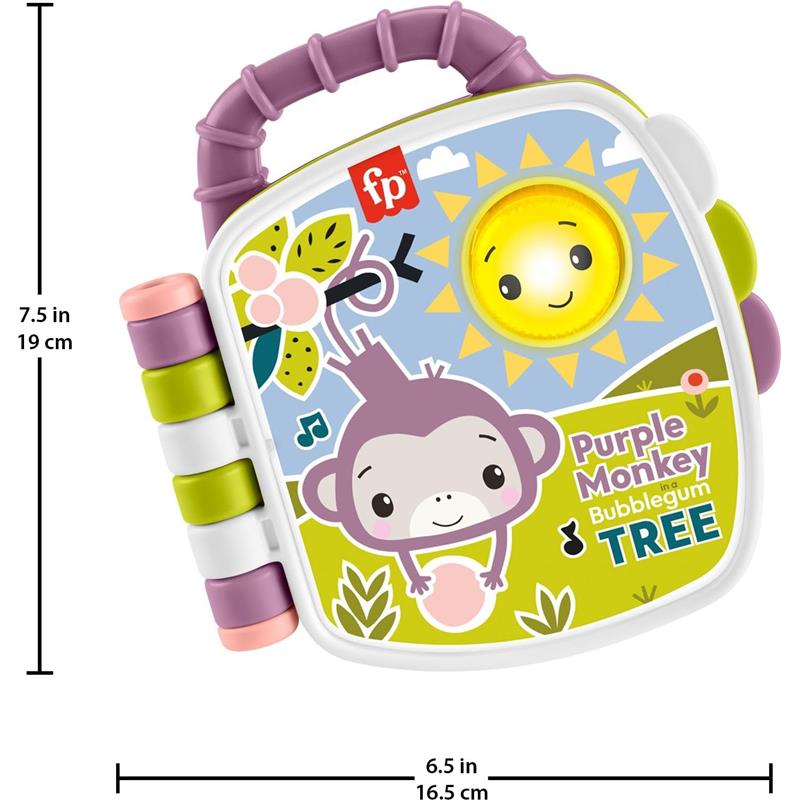 فيشر برايس كتاب القرد الأرجواني التفاعلي مواليد تفاعلي Fisher-Price