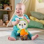 فيشر برايس دمية الأرنب القطنية مع عضاضة الالعاب القطنية Fisher-Price