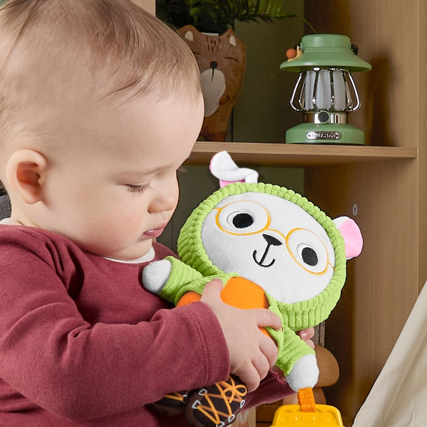 فيشر برايس دمية الأرنب القطنية مع عضاضة الالعاب القطنية Fisher-Price