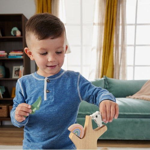 فيشر برايس لعبة تكديس شجرة التوازن مواليد تفاعلي Fisher-Price
