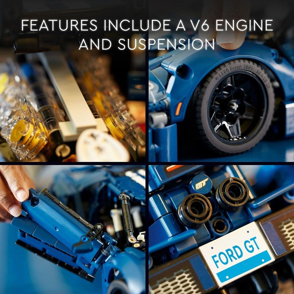 ليجو مكعبات بناء سيارة فورد جي تي مكعبات التركيب LEGO