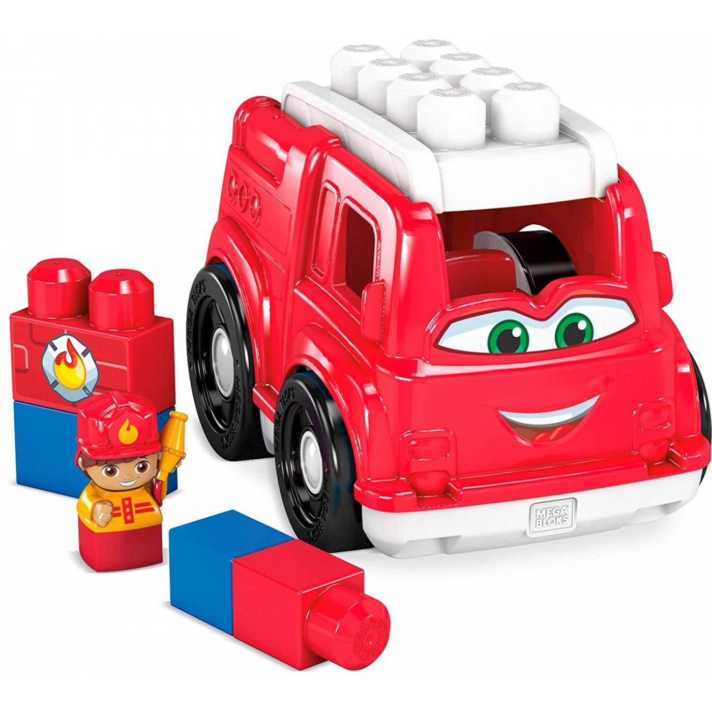 ميجا بلوكس شاحنة إطفاء فريدي المكعبات الكبيرة MEGA BLOKS