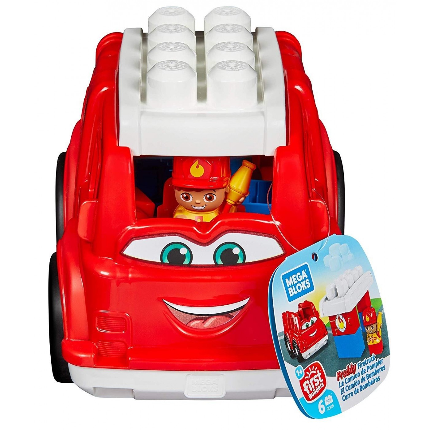ميجا بلوكس شاحنة إطفاء فريدي المكعبات الكبيرة MEGA BLOKS