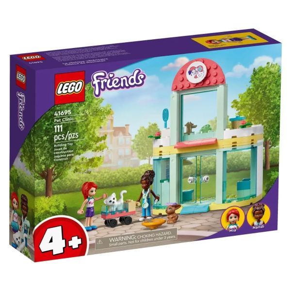 ليجو فريندز مجموعة مكعبات عيادة الحيوانات الاليفة مكعبات التركيب LEGO