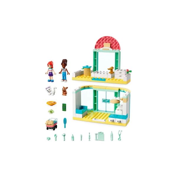 ليجو فريندز مجموعة مكعبات عيادة الحيوانات الاليفة مكعبات التركيب LEGO