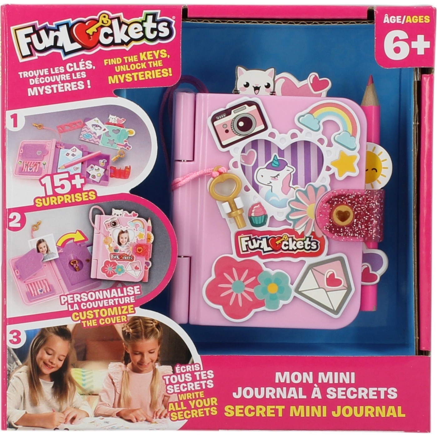 فان لوكيتس مذكراتي السرية الصغيرة رسم و تلوين FUNLOCKETS