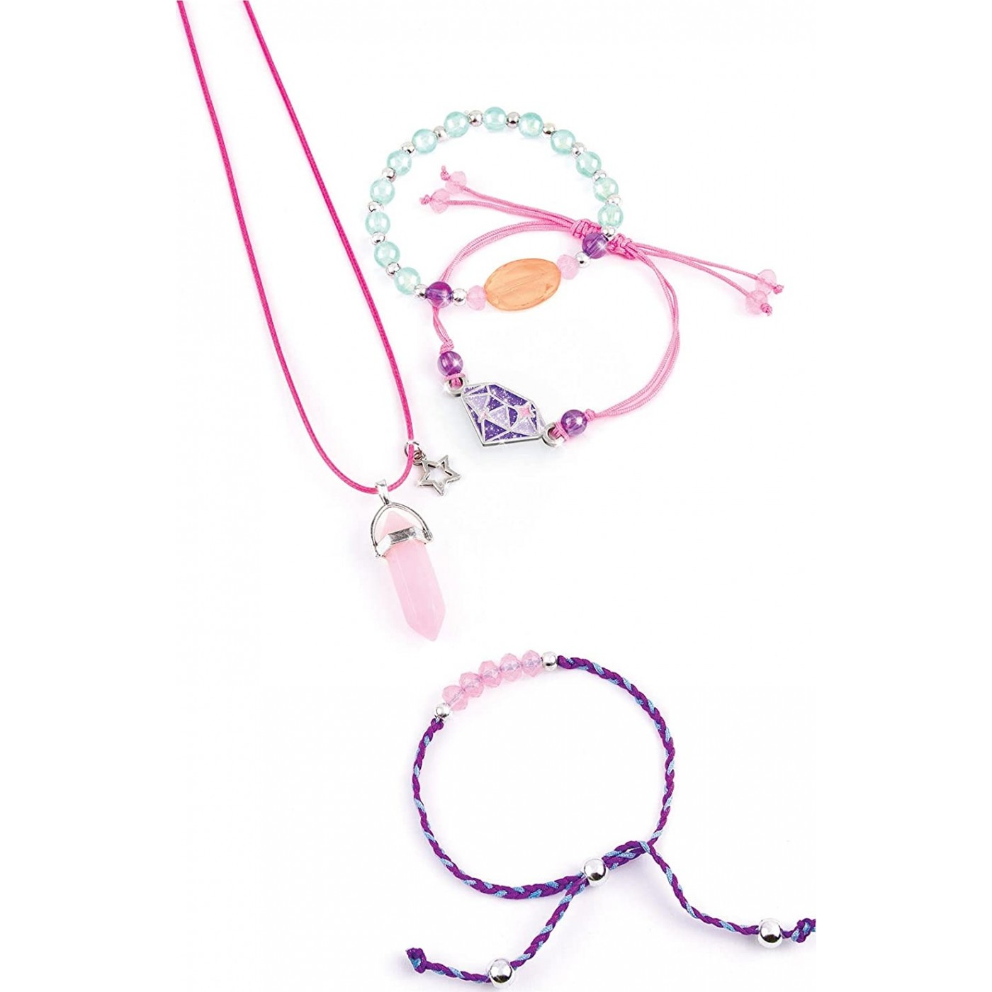 ميك ات ريل مجوهرات الا حجار الكريمه 61 قطعه الخرز والاكسسوارات Make it Real