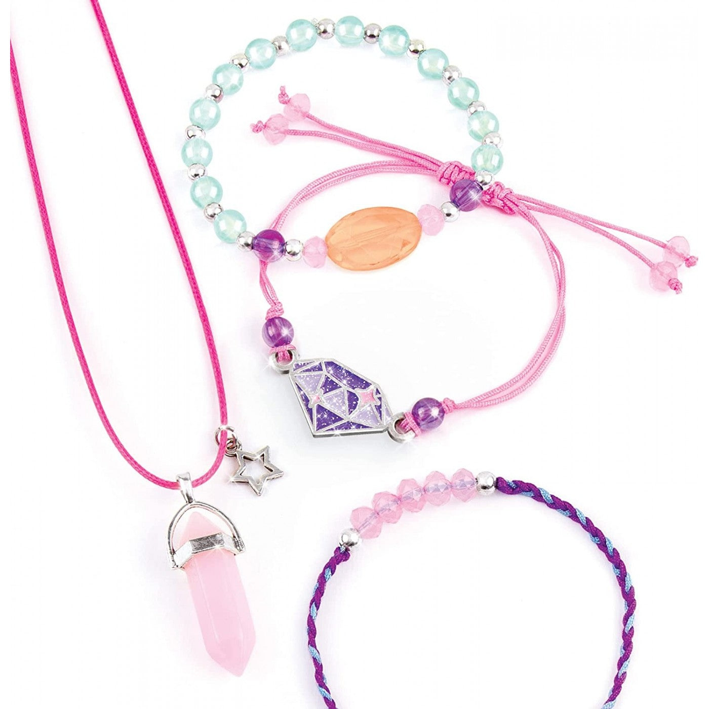 ميك ات ريل مجوهرات الا حجار الكريمه 61 قطعه الخرز والاكسسوارات Make it Real