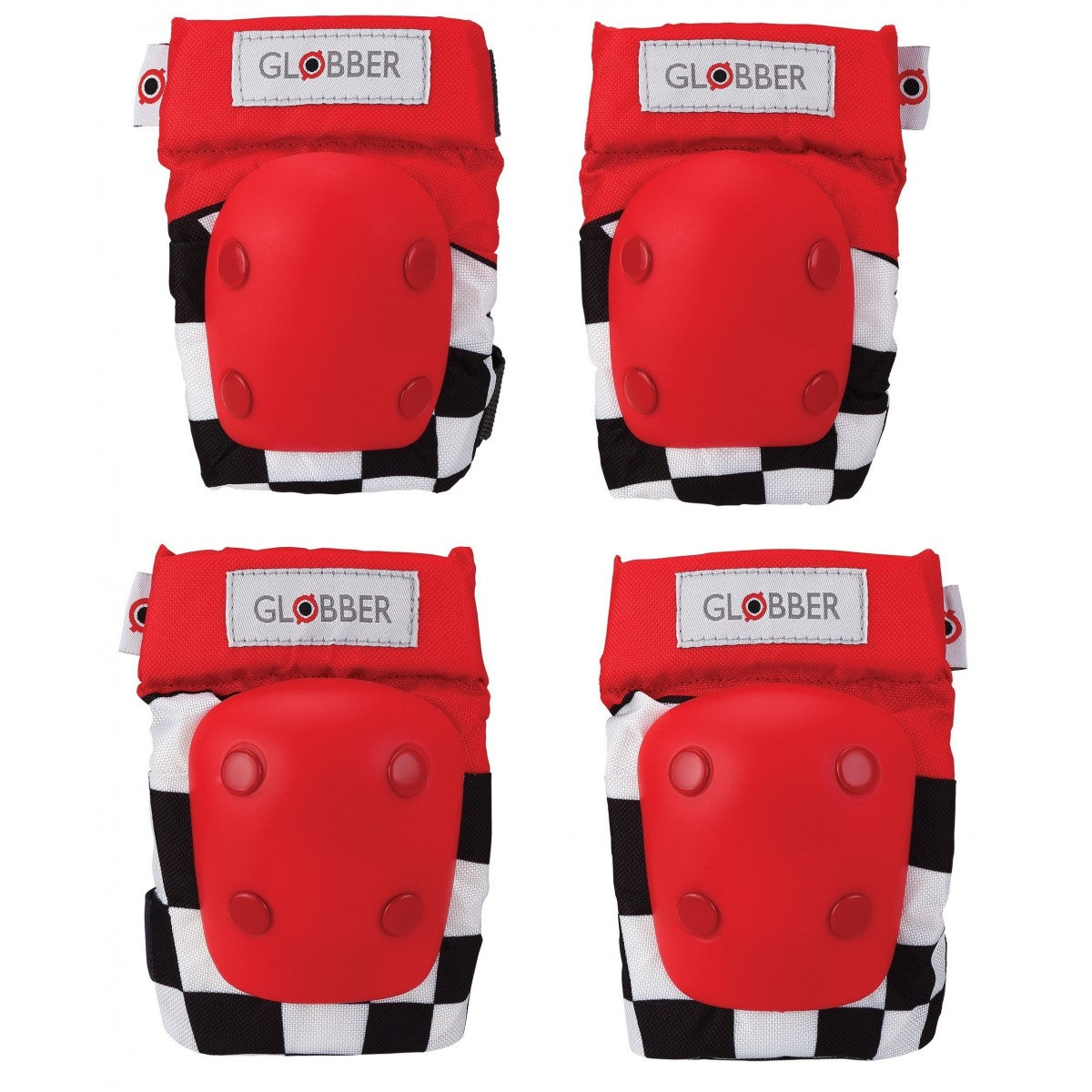 غلوبر واقيات الكوع والركبة أحمر اكسسوارات الدراجة GLOBBER