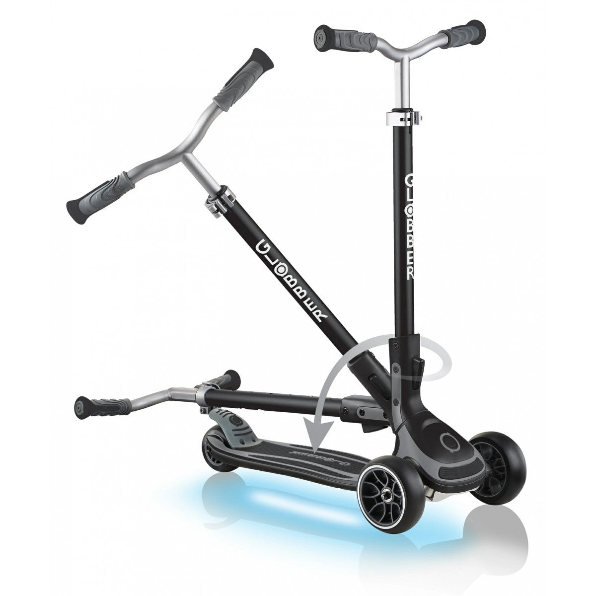 غلوبر سكوتر ألتيموم 3 عجلات رمادي سكوتر 3 عجلات GLOBBER