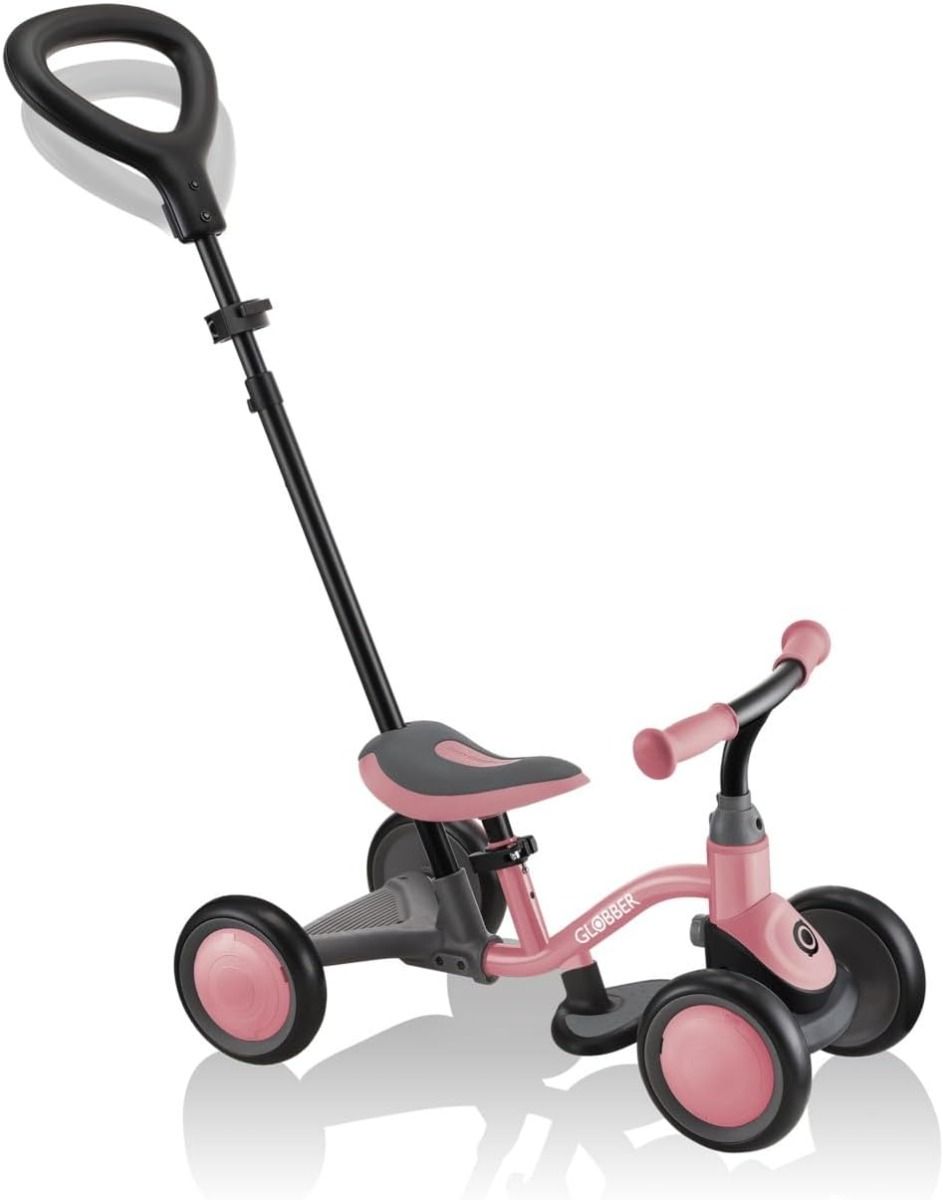 غلوبر دراجة تعليمية الفاخرة 3 في 1 وردي دراجة 3 عجل GLOBBER