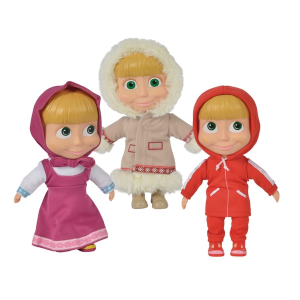 ماشا والدب دمى 23سم متنوع دمى الشخصيات Masha and the Bear