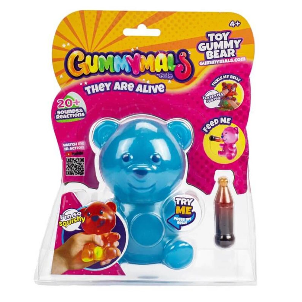 دب حلوى غومي مالز المطاطية زرقاء التمدد والضغط Eolo