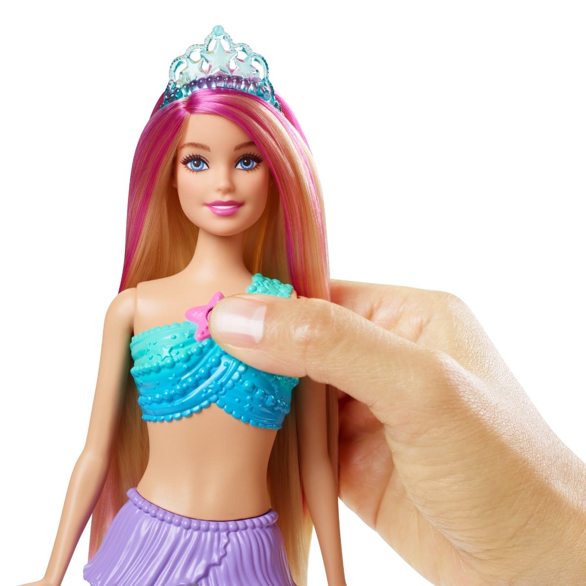 بابي دمية حورية البحر توينكل لايتس دريمتوبيا مضيئة دمى الشخصيات Barbie