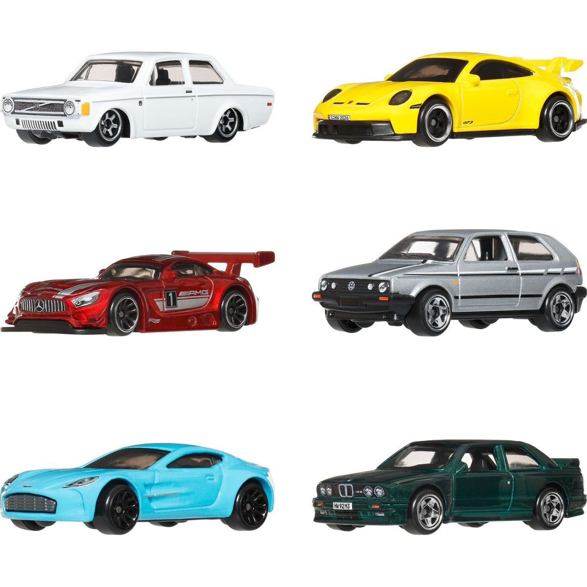 هوت ويلز مجموعة سيلفر سيريس 6 قطع سيارات داي كاست HotWheels
