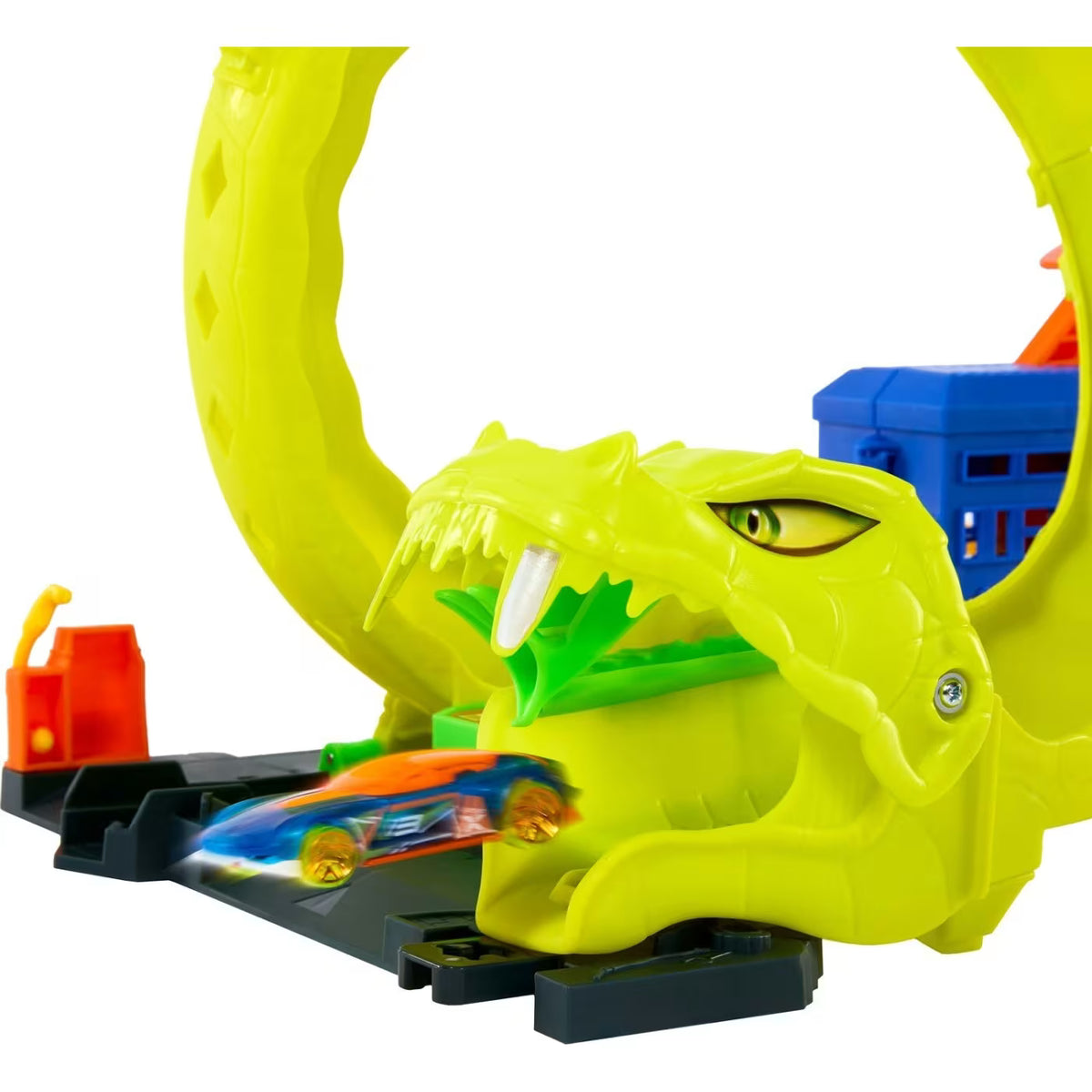 هوت ويلز محطة وقود الأفعى مركبات مع مسار HotWheels