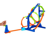 هوت ويلز مسارات ثلاثية الحلقات مع سيارة مركبات مع مسار HotWheels