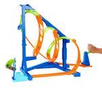 هوت ويلز مسارات ثلاثية الحلقات مع سيارة مركبات مع مسار HotWheels