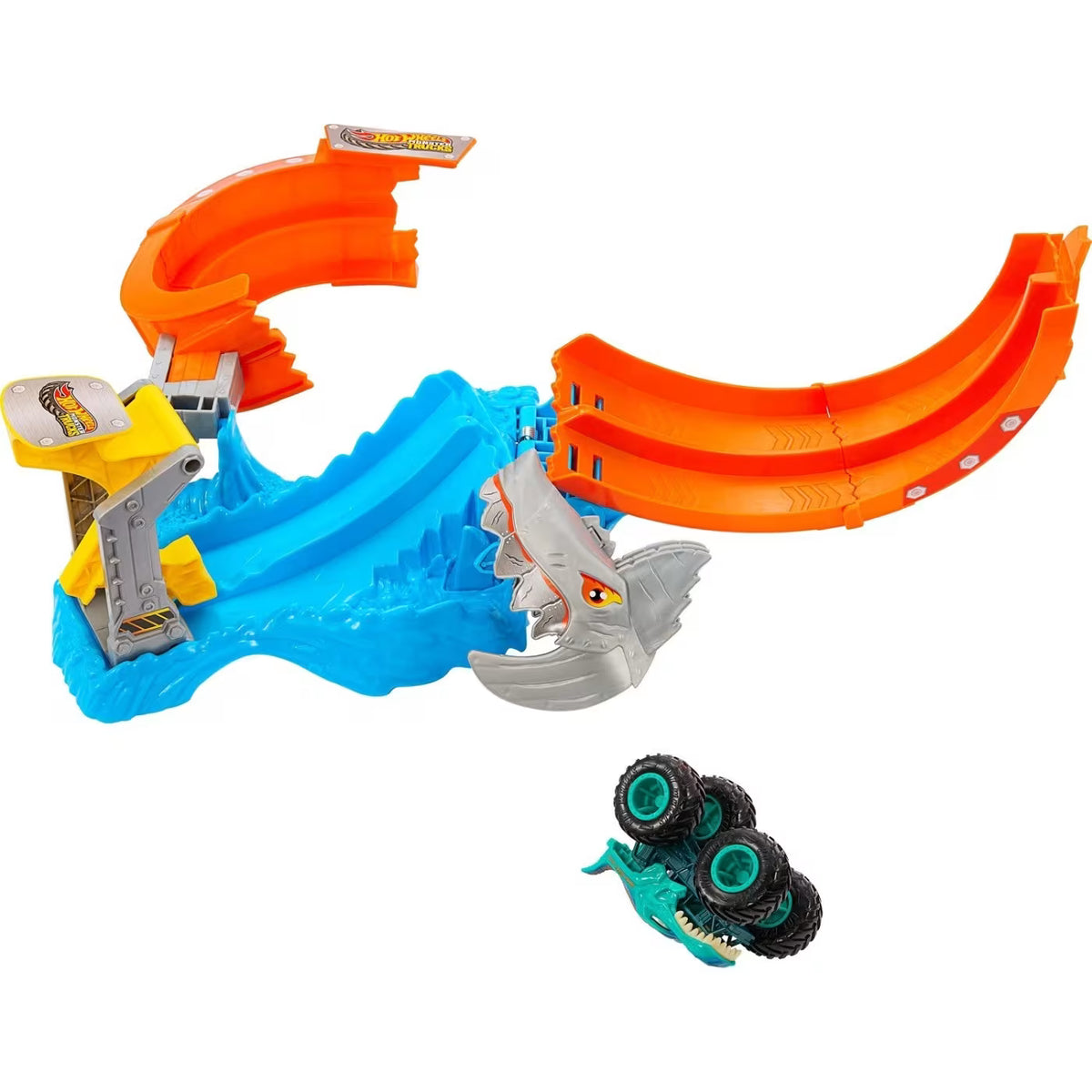 هوت ويلز مسار كورك سكريو شارك سماش" مركبات مع مسار HotWheels