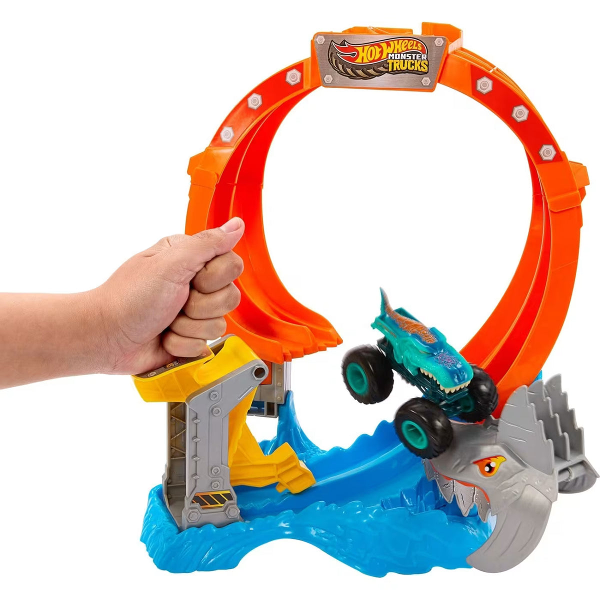هوت ويلز مسار كورك سكريو شارك سماش" مركبات مع مسار HotWheels