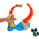 هوت ويلز مسار كورك سكريو شارك سماش" مركبات مع مسار HotWheels
