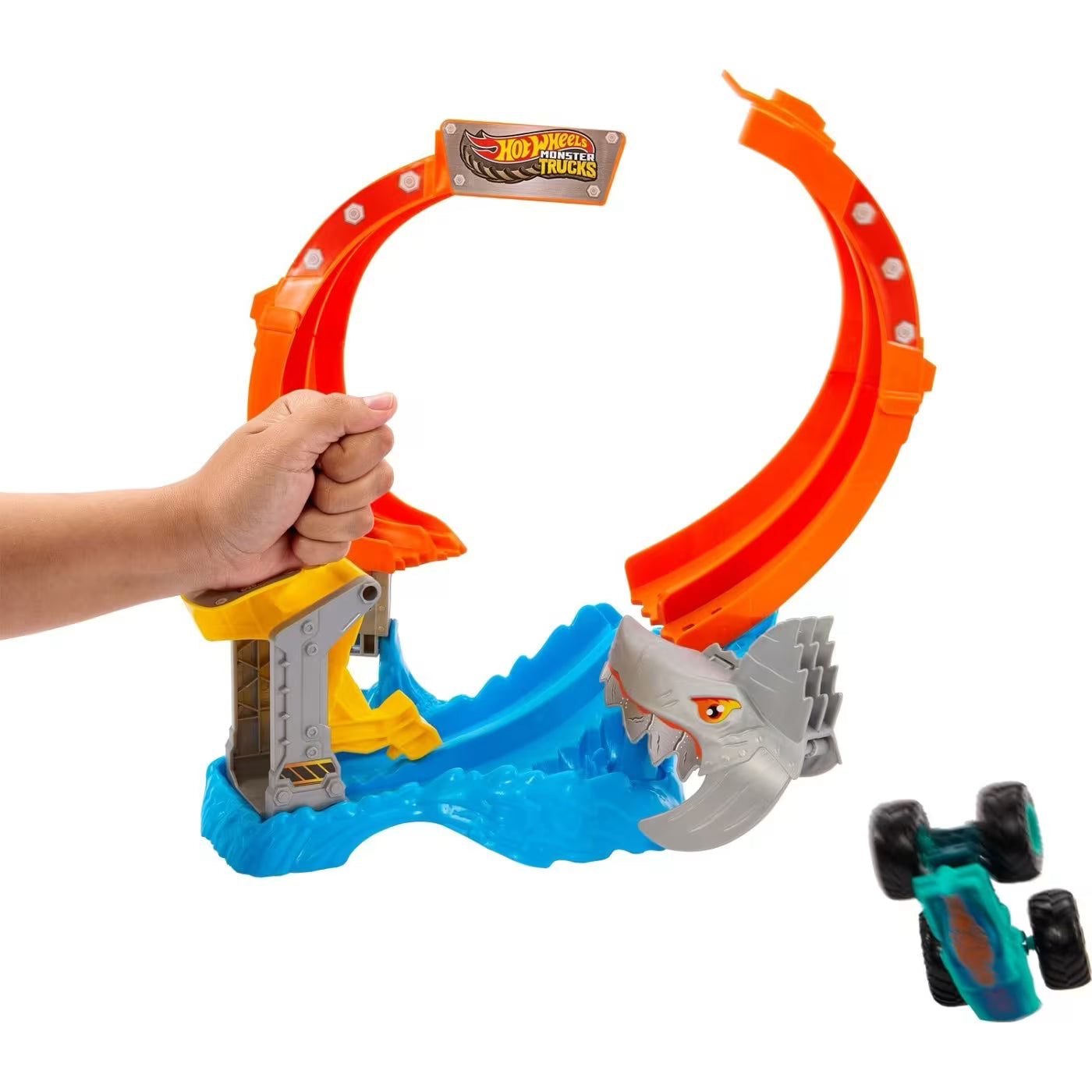 هوت ويلز مسار كورك سكريو شارك سماش" مركبات مع مسار HotWheels