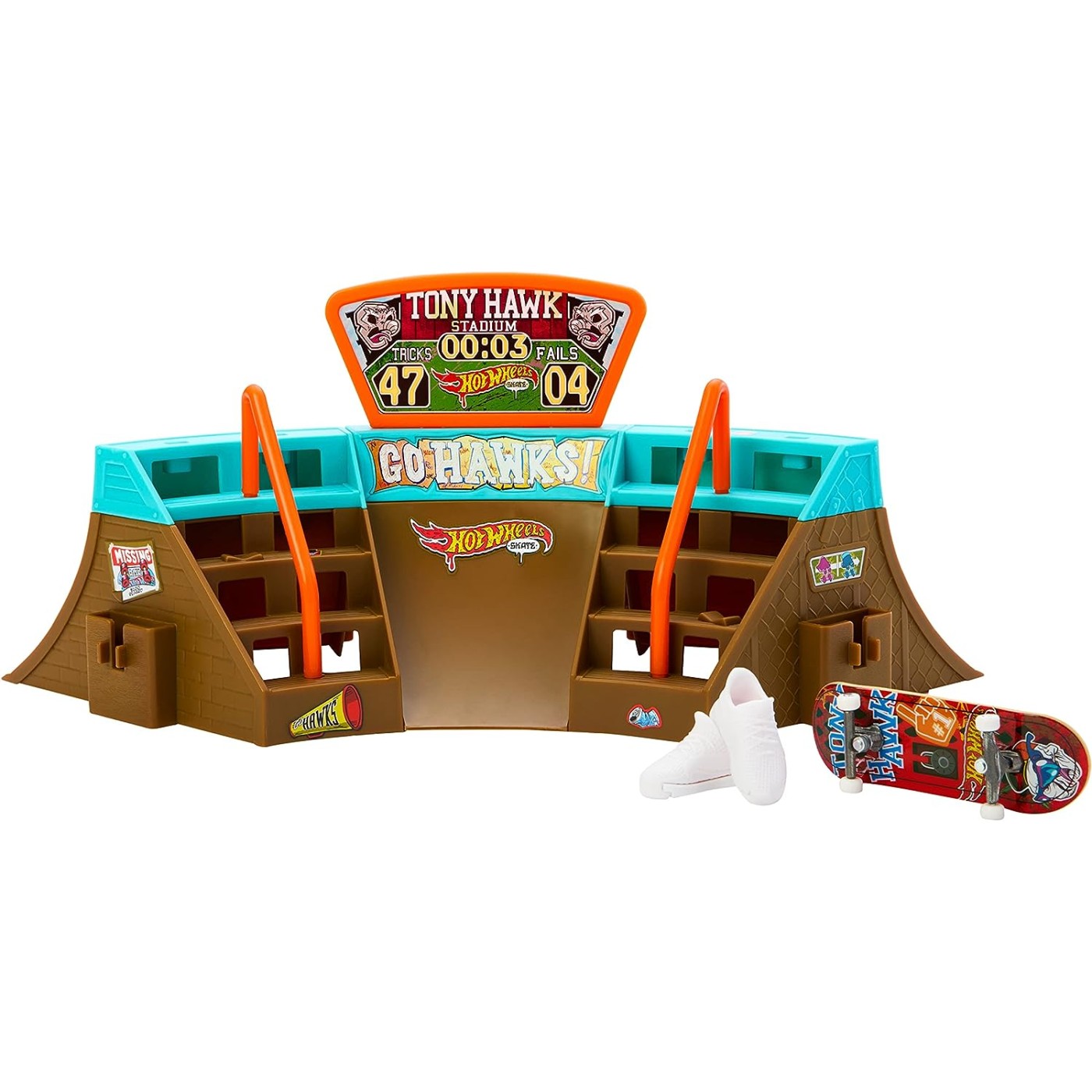 هوت ويلز لعب ملعب التزلج مركبات مع مسار HotWheels