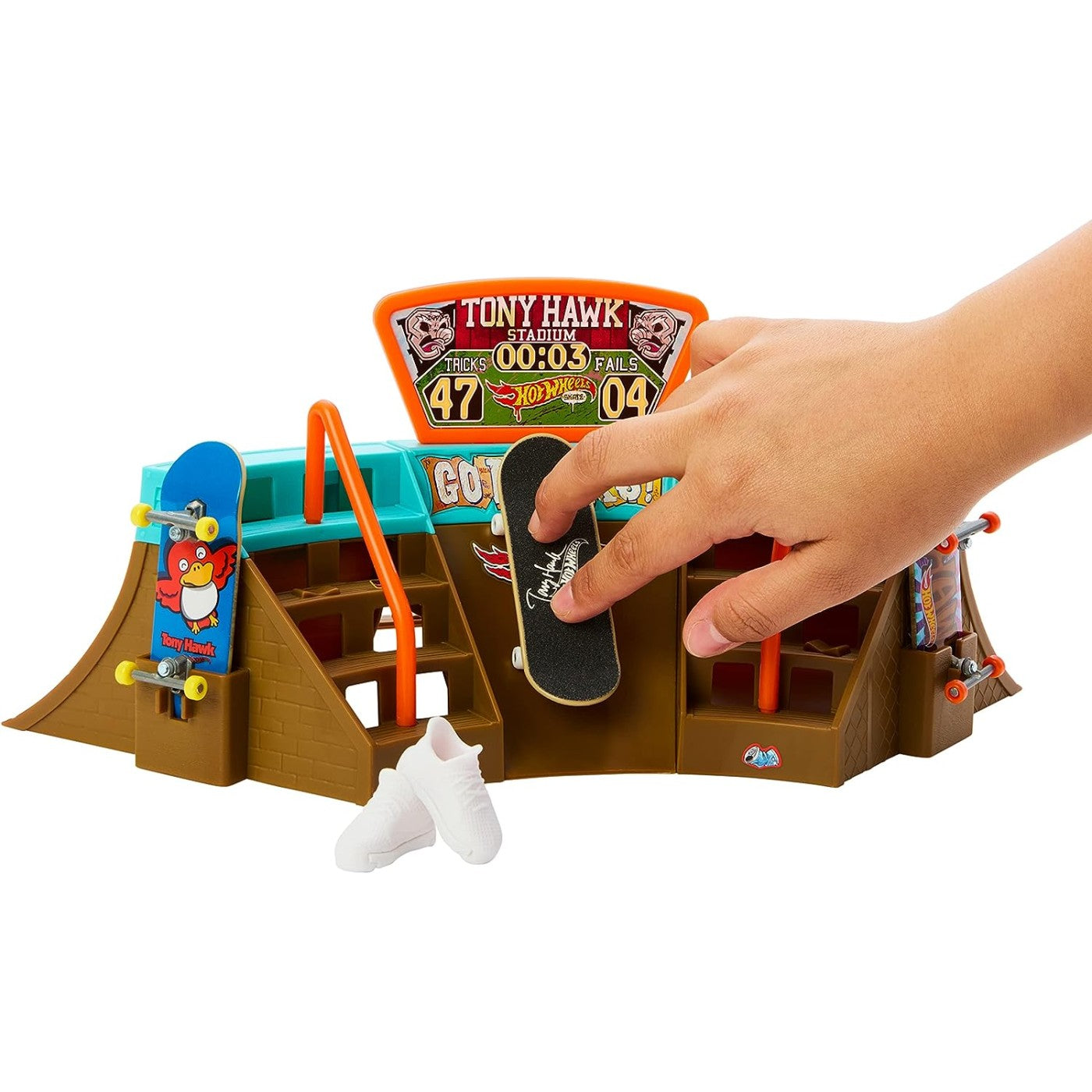 هوت ويلز لعب ملعب التزلج مركبات مع مسار HotWheels