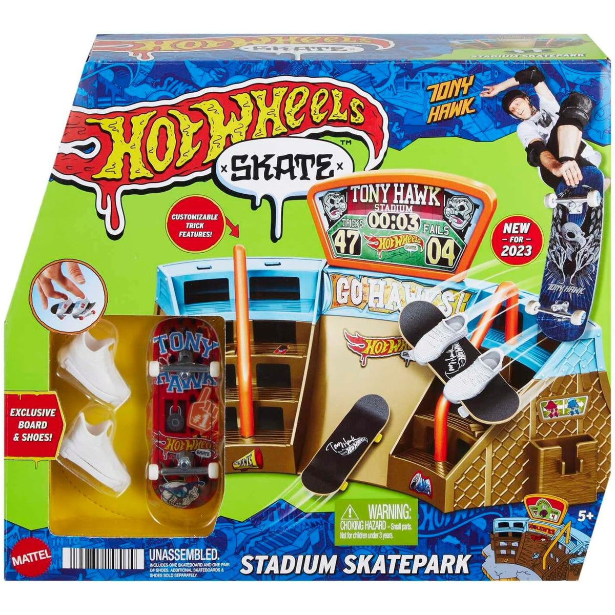 هوت ويلز لعب ملعب التزلج مركبات مع مسار HotWheels