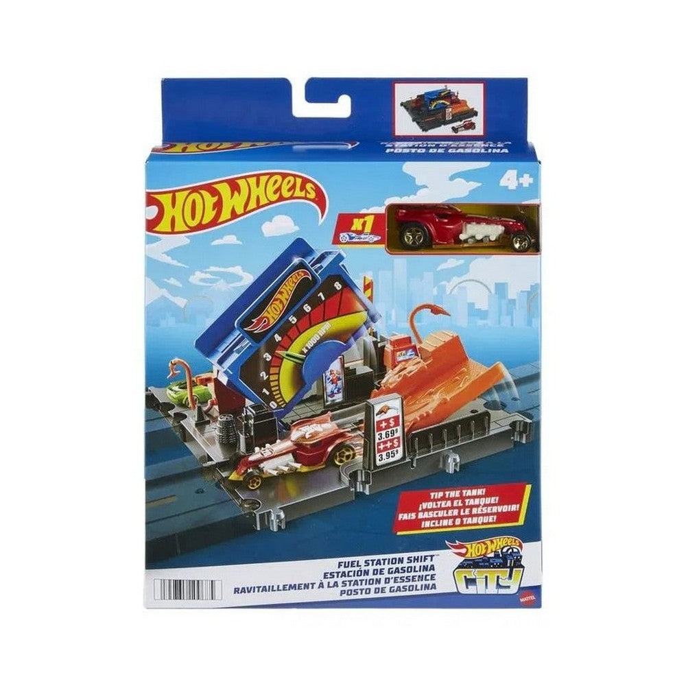 هوت ويلز مجموعة السكك اشكال متنوعة مركبات مع مسار HotWheels