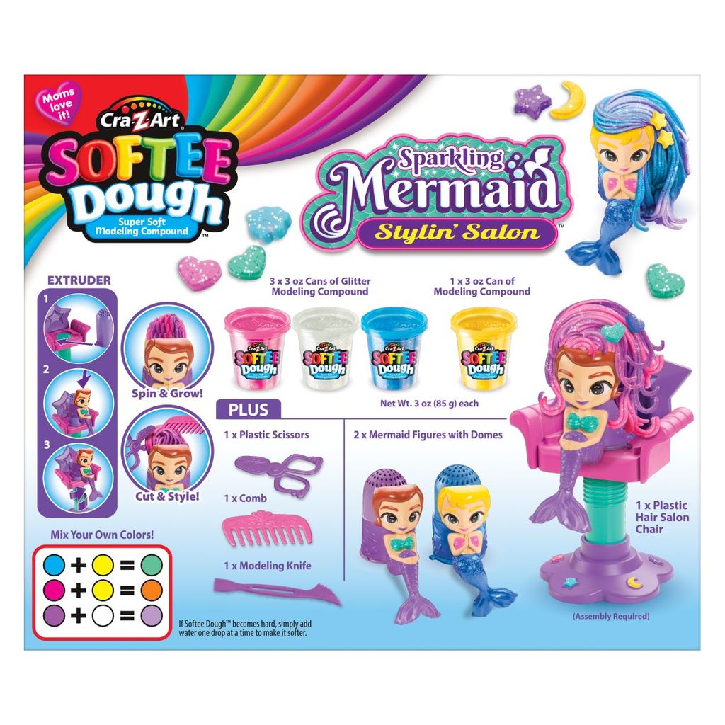 كريز ارت صلصال صالون تصفيف حورية البحر اللامع الصلصال والمعجون Craz-Art