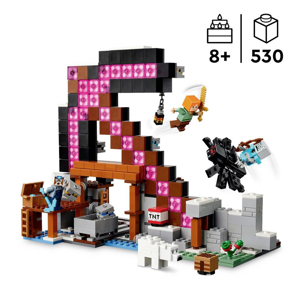 ليجو 21277 ماين كرافت لعبة منجم المعول مكعبات التركيب LEGO