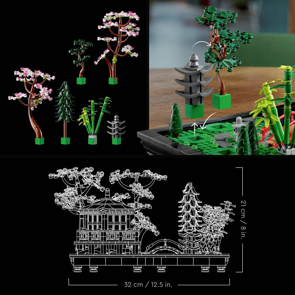 ليجو مكعبات بناء الحديقة الهادئة مكعبات التركيب LEGO