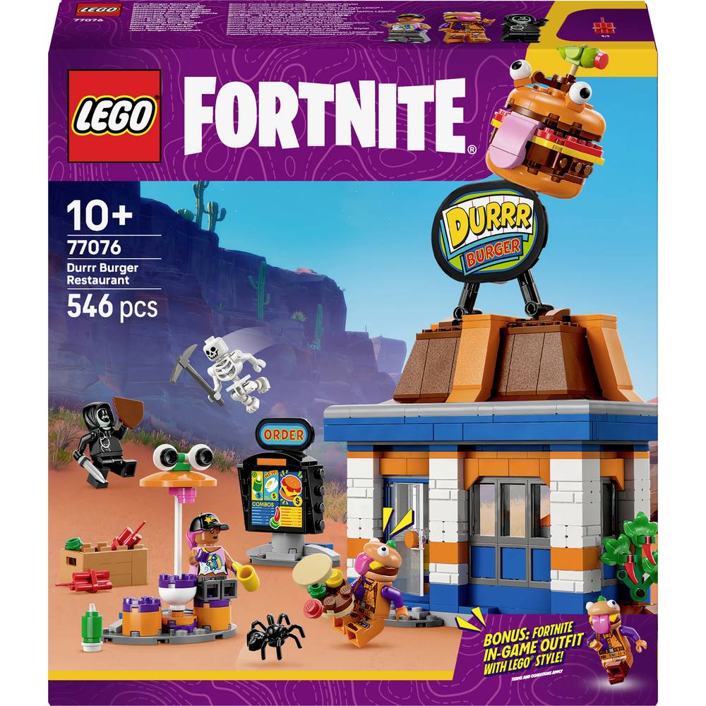 ليجو 77076 فورت نايت مطعم دور برجر مكعبات التركيب LEGO