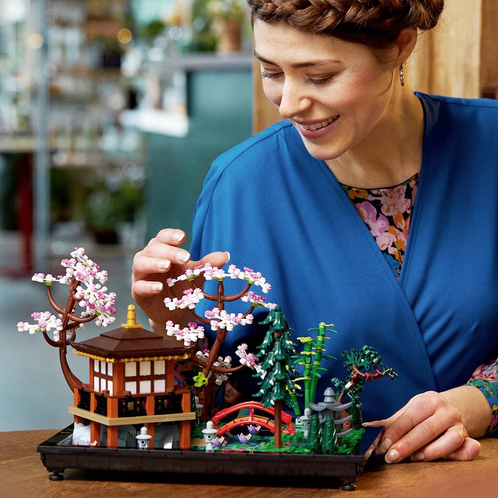 ليجو مكعبات بناء الحديقة الهادئة مكعبات التركيب LEGO