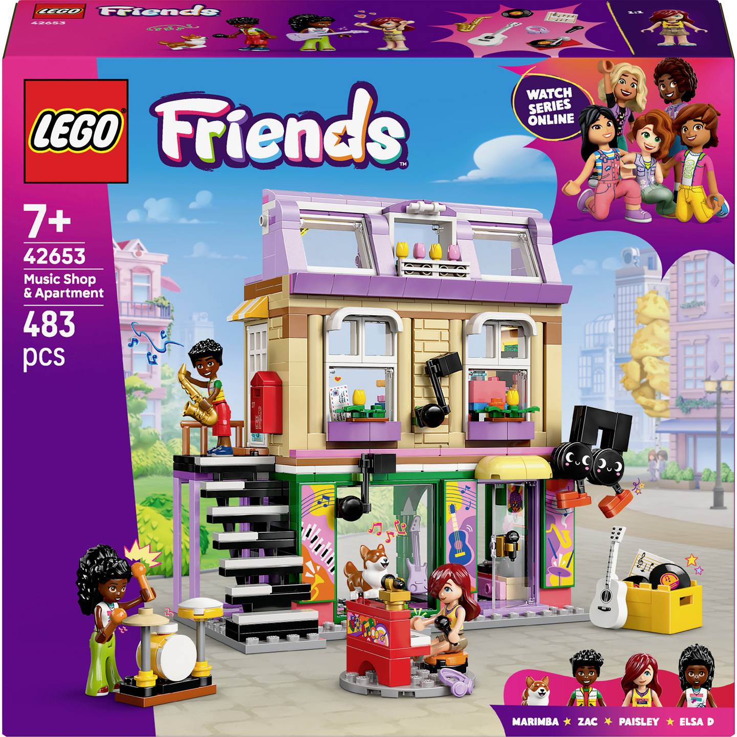 ليجو 42653 فريندز متجر موسيقى وشقة مكعبات التركيب LEGO