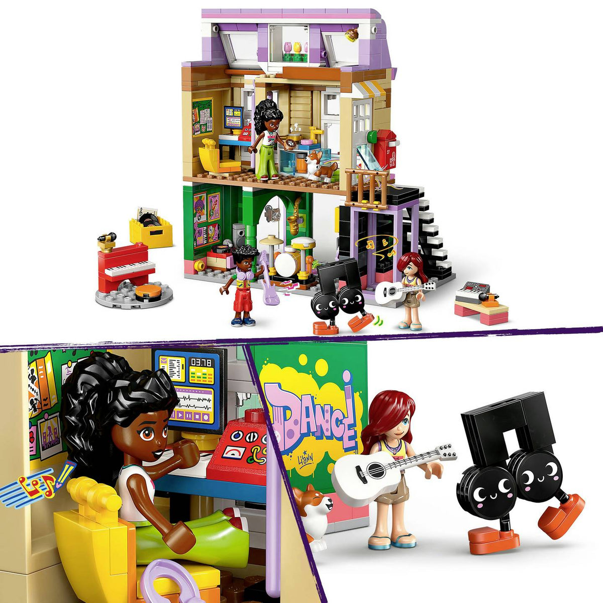 ليجو 42653 فريندز متجر موسيقى وشقة مكعبات التركيب LEGO