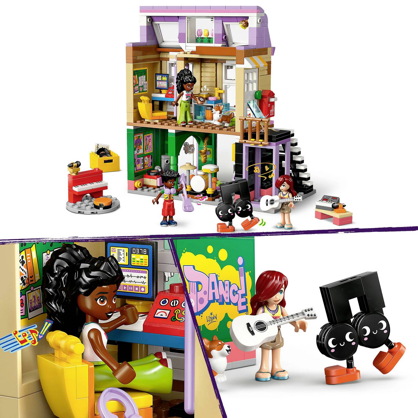 ليجو 42653 فريندز متجر موسيقى وشقة مكعبات التركيب LEGO