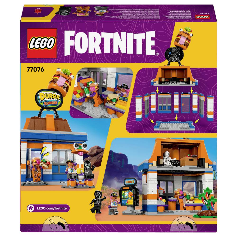ليجو 77076 فورت نايت مطعم دور برجر مكعبات التركيب LEGO