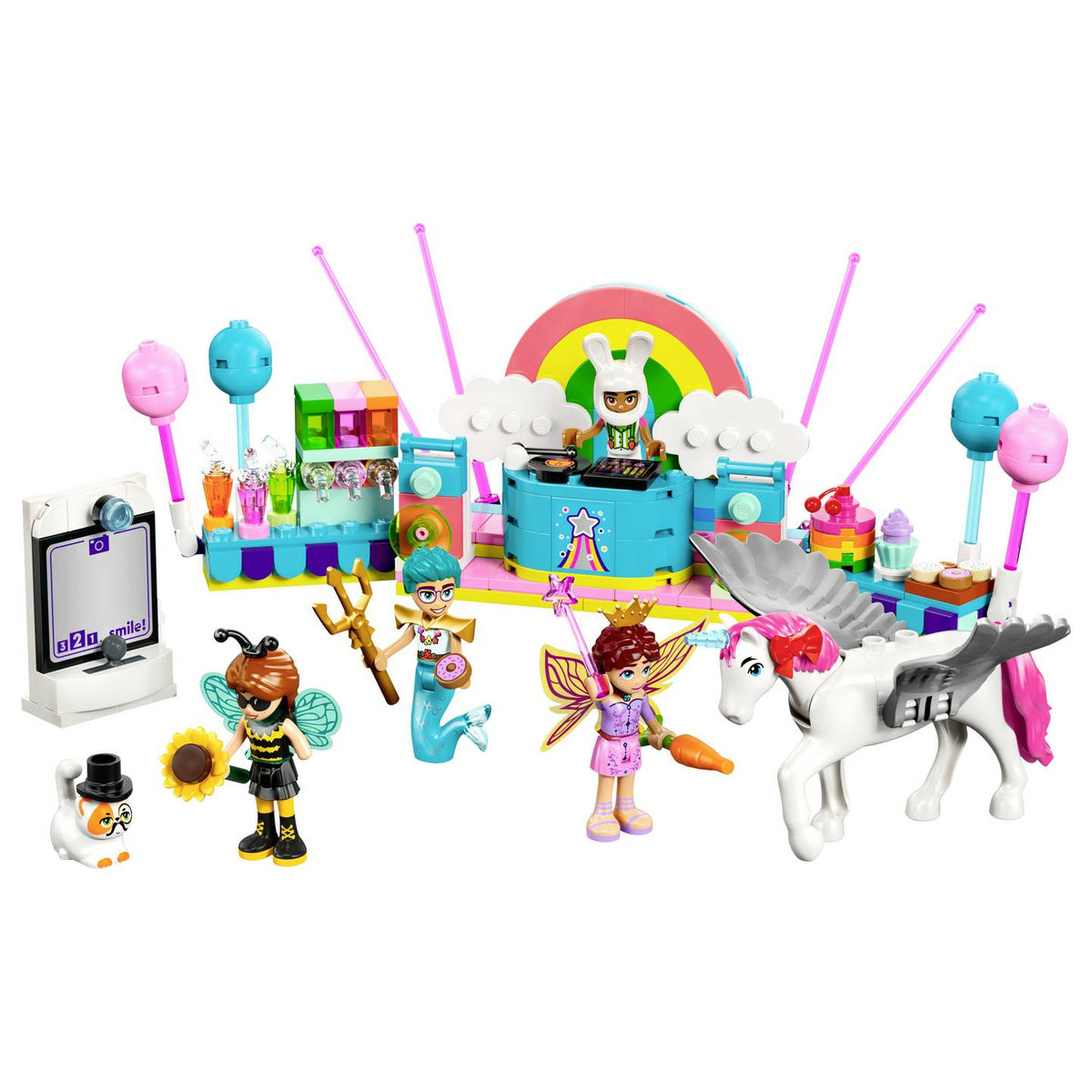 ليجو 42661 فريندز حفلة وحيد القرن والجنية التنكري مكعبات التركيب LEGO