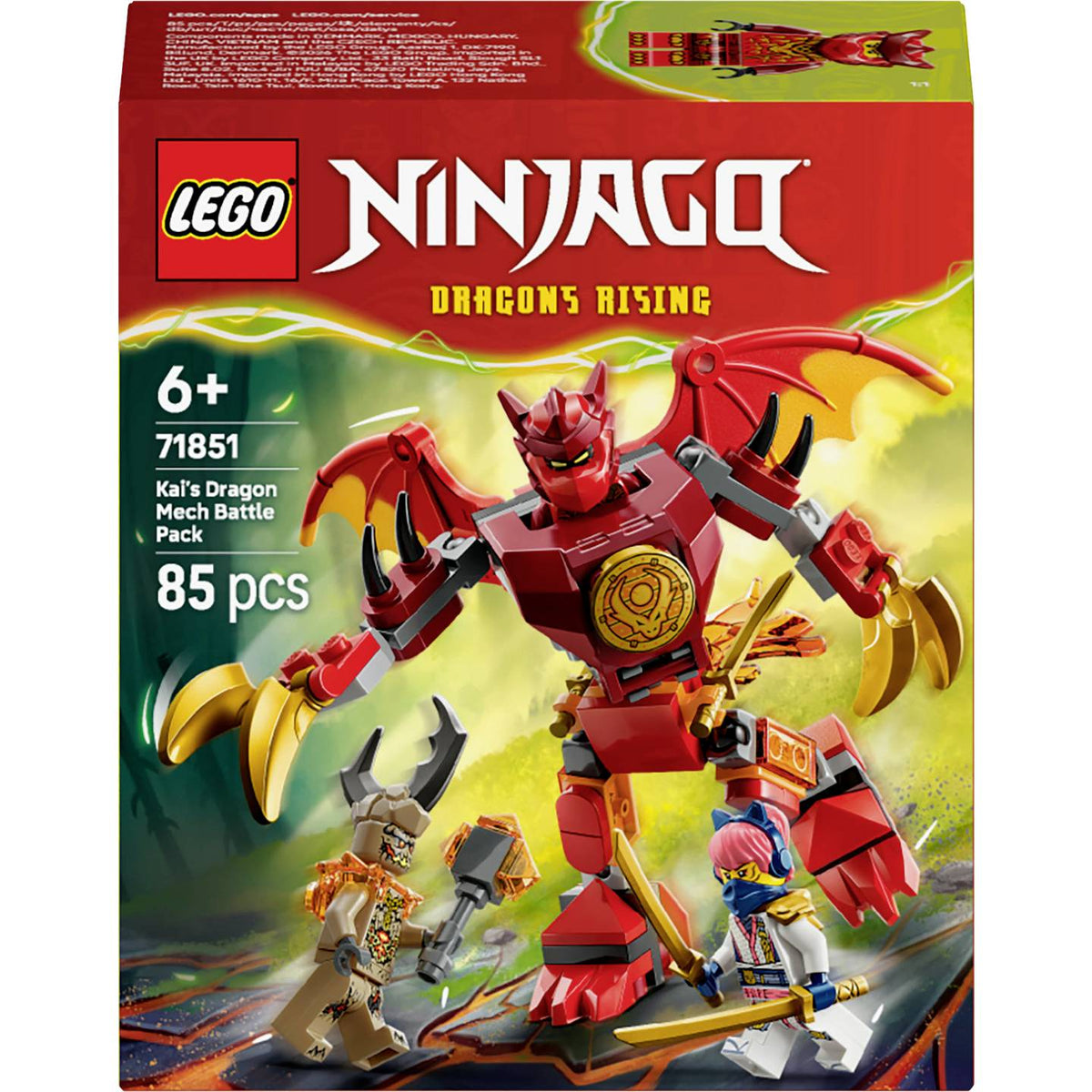 ليجو 71851 نينجاغو معركة كايس دراغون ميك مكعبات التركيب LEGO