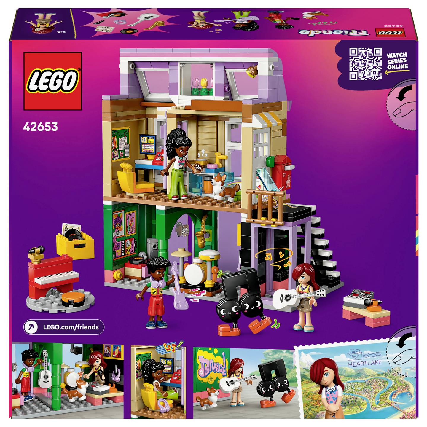 ليجو 42653 فريندز متجر موسيقى وشقة مكعبات التركيب LEGO