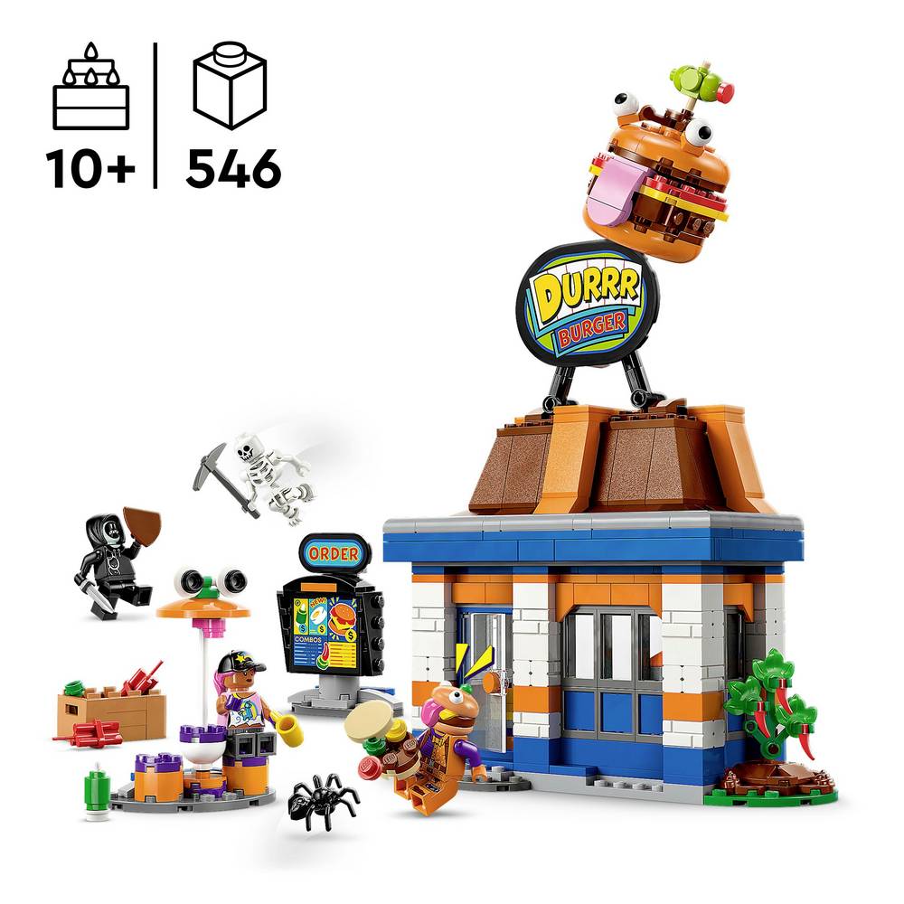 ليجو 77076 فورت نايت مطعم دور برجر مكعبات التركيب LEGO