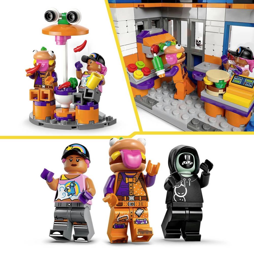 ليجو 77076 فورت نايت مطعم دور برجر مكعبات التركيب LEGO