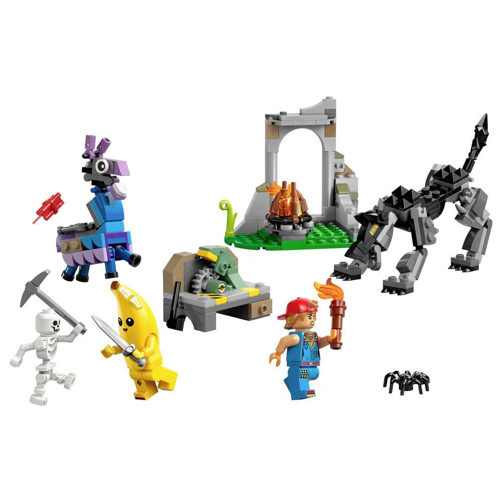 ليجو 77075 فورت نايت مخيّم بيلي وشمعة الإشعال مكعبات التركيب LEGO