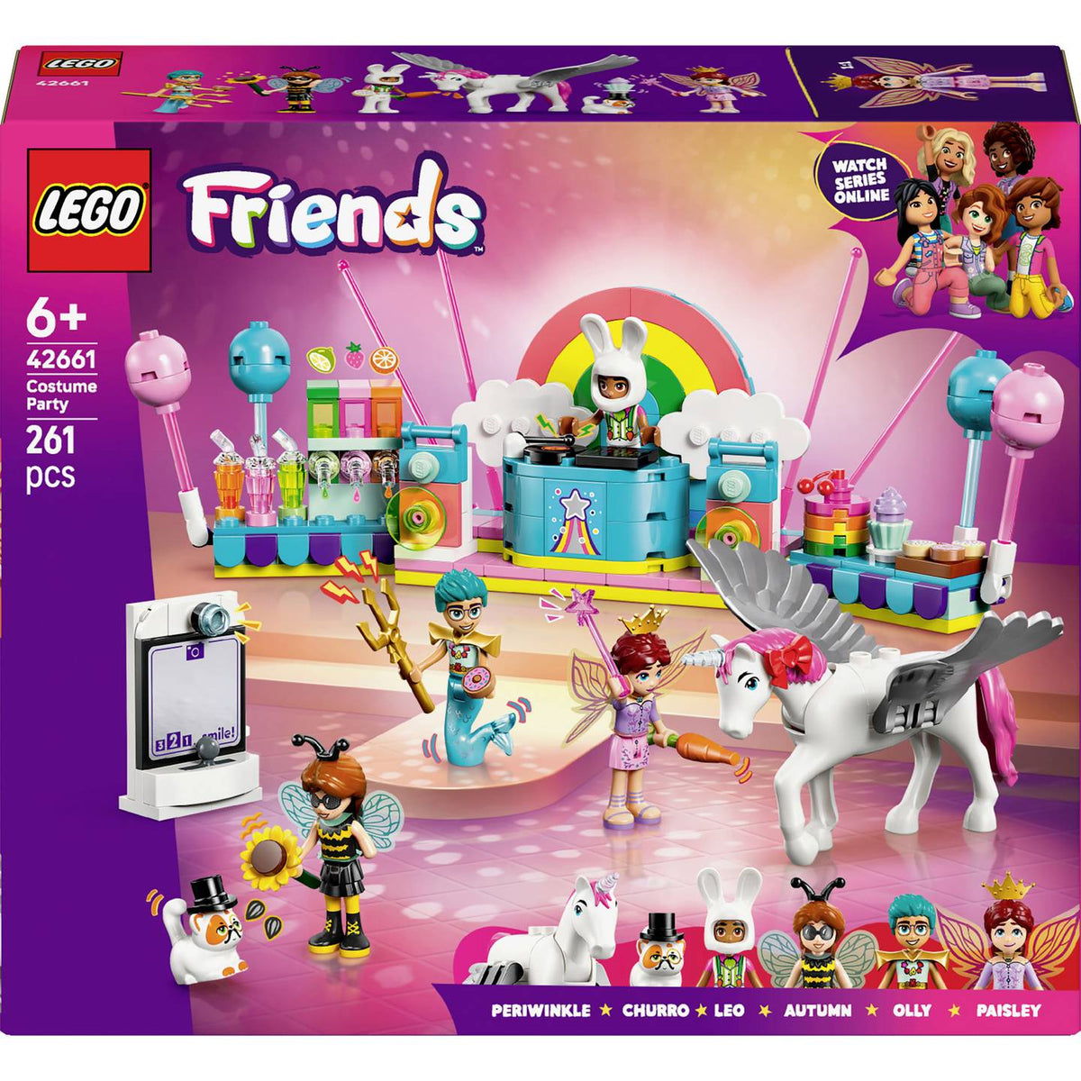 ليجو 42661 فريندز حفلة وحيد القرن والجنية التنكري مكعبات التركيب LEGO