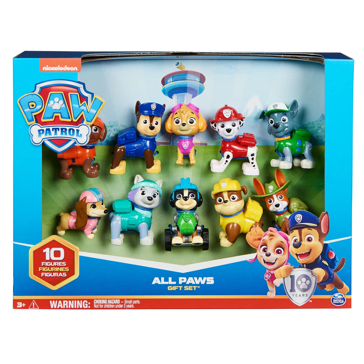 باو باترول مجسمات مصغرة تتكون من 10 شخصيات شخصيات كرتونية Paw Patrol