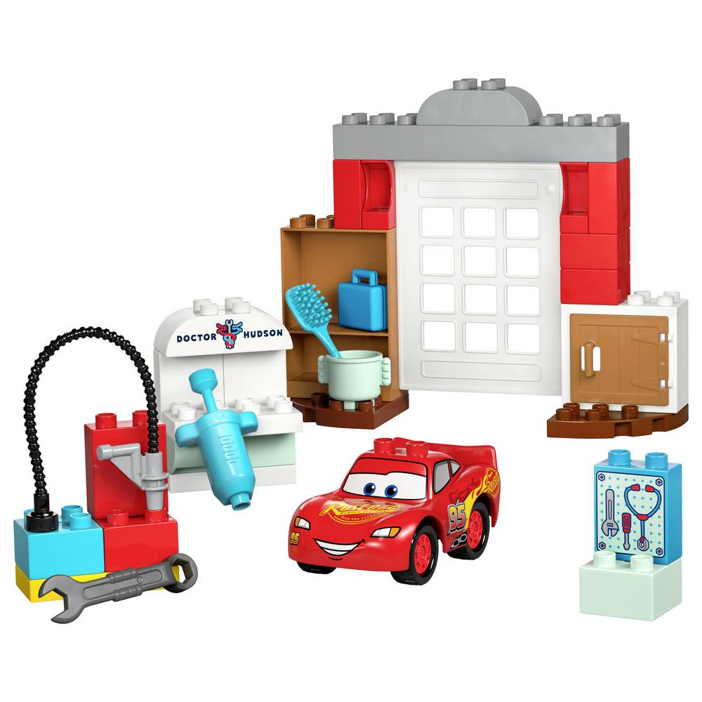 ليجو 10456 دبلو ماكوين يزور ورشة دوك مكعبات التركيب LEGO