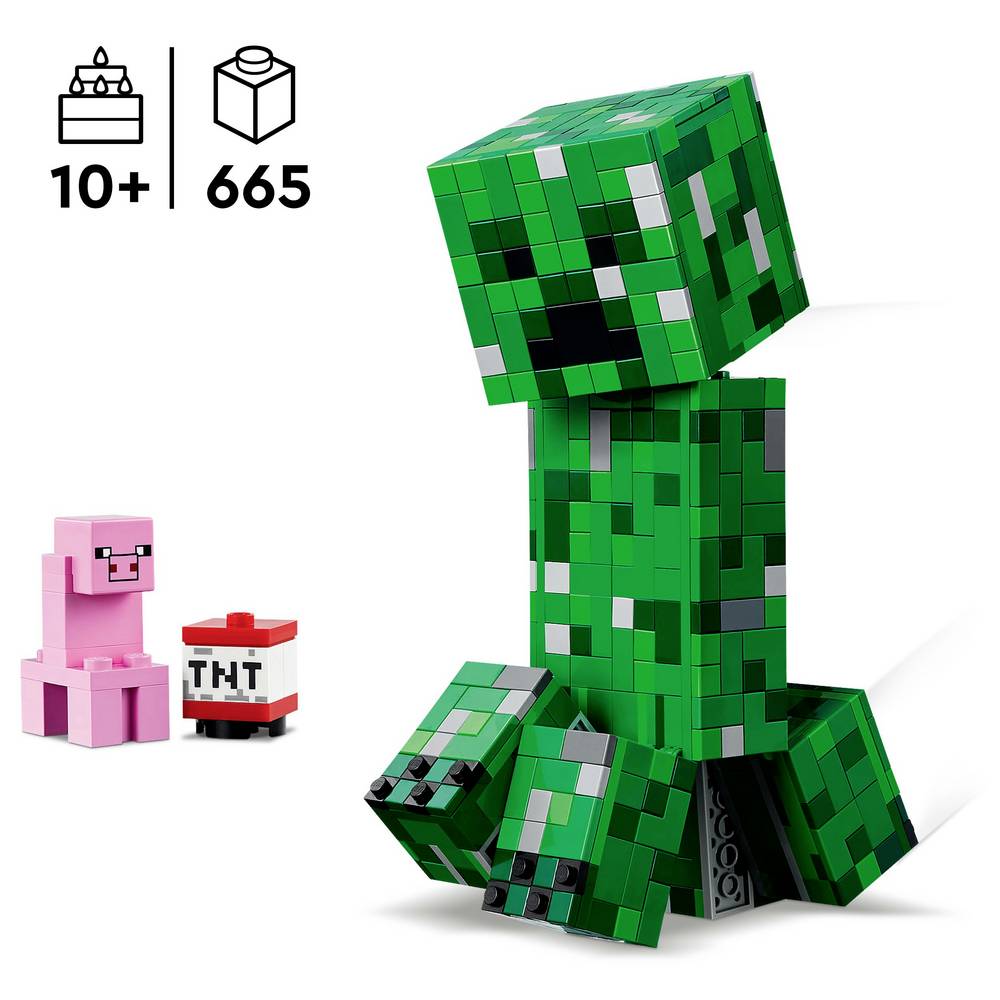 ليجو 21276 ماين كرافت ديكور هواة الألعاب كريبر مكعبات التركيب LEGO